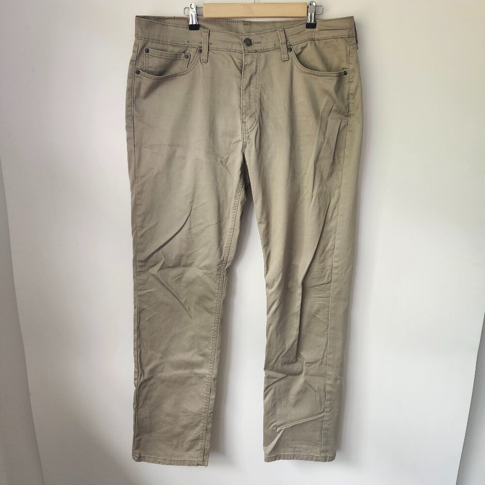 Levi’s Water<Less Straight Fit Twill Pants Men’s 36x34 Khaki Beige